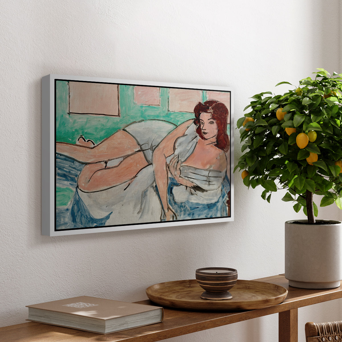 Nude in a Bathrobe (Nu au peignoir), 1941 - Floater Framed Canvas Print