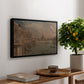 Somerset House Terrace from Waterloo Bridge, c. 1819 - Floater Framed Canvas Print