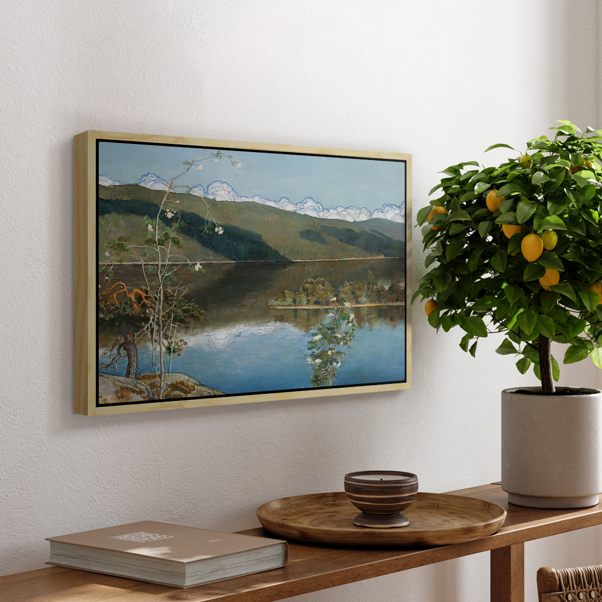 Thunderclouds on the Horizon, 1897 - Floater Framed Canvas Print