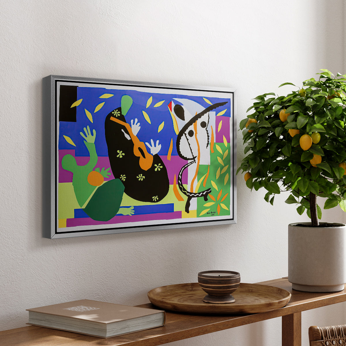 The Sorrows of the King, 1952 - Floater Framed Canvas Print