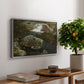 By the Mill Pond (En Mølledam), 1850 - Floater Framed Canvas Print