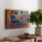 Domino Players, 1921 - Floater Framed Canvas Print
