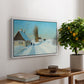 Shoveling Snow on a Beautiful Winter Day, c. 1898 - Floater Framed Canvas Print