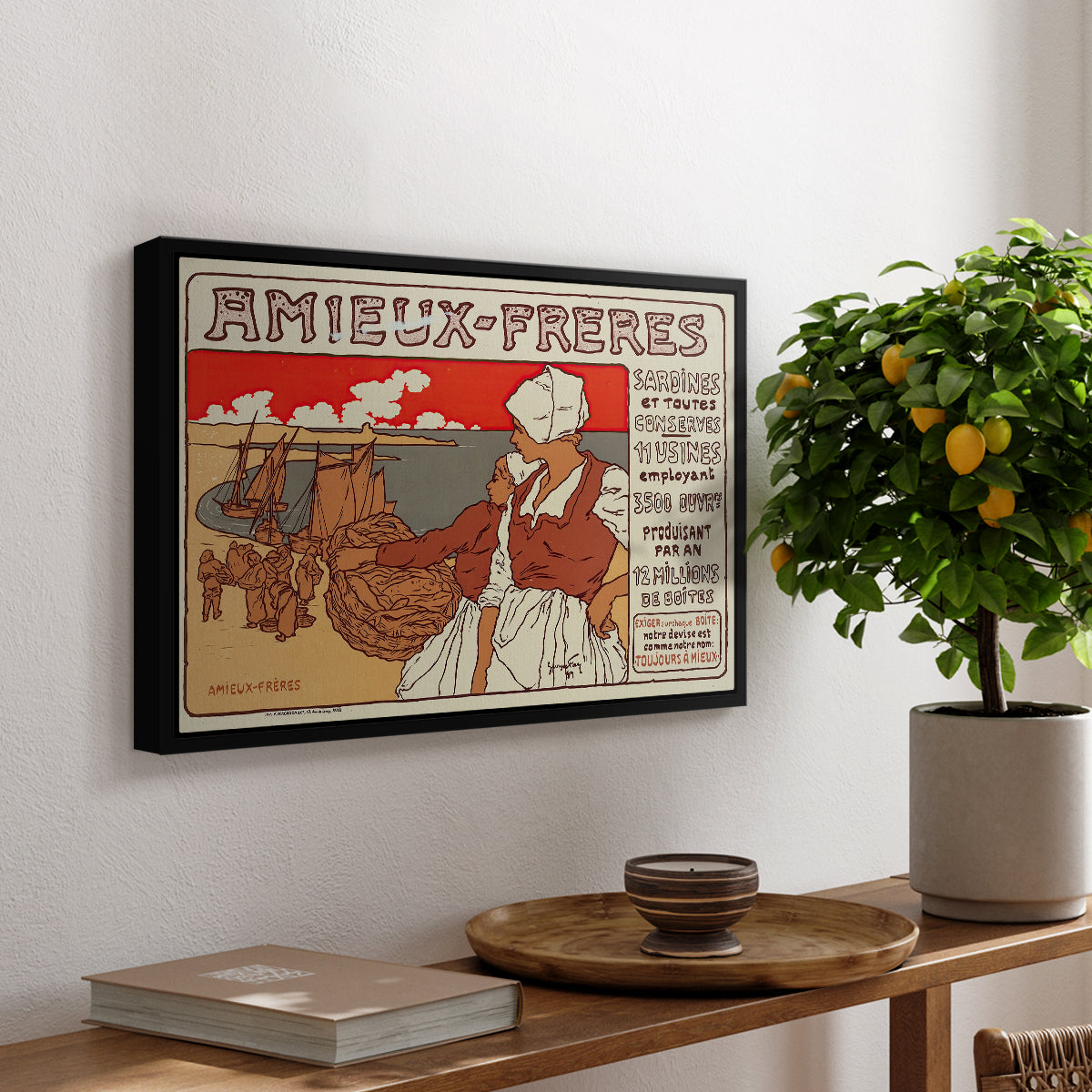 Amieux-Frères (Advertising Poster), 1899 - Floater Framed Canvas Print