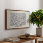 Fleurs, 1866 (Morris Inspired) - Floater Framed Canvas Print