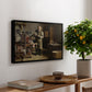 The Plate Printer, 1875 - Floater Framed Canvas Print