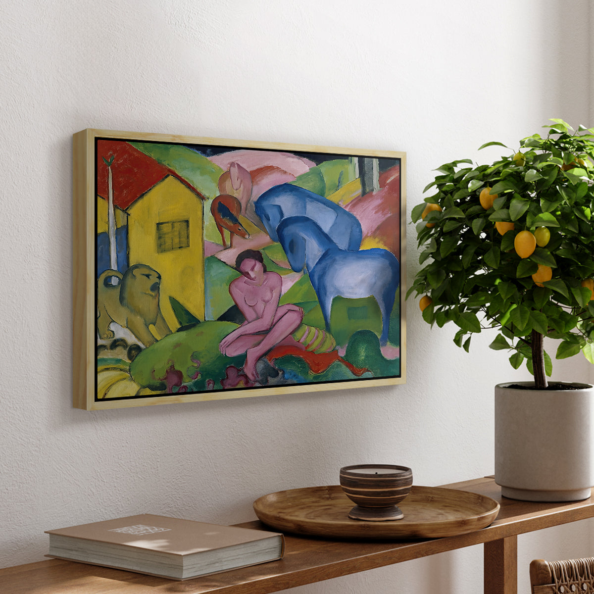 The Dream, 1912 - Floater Framed Canvas Print