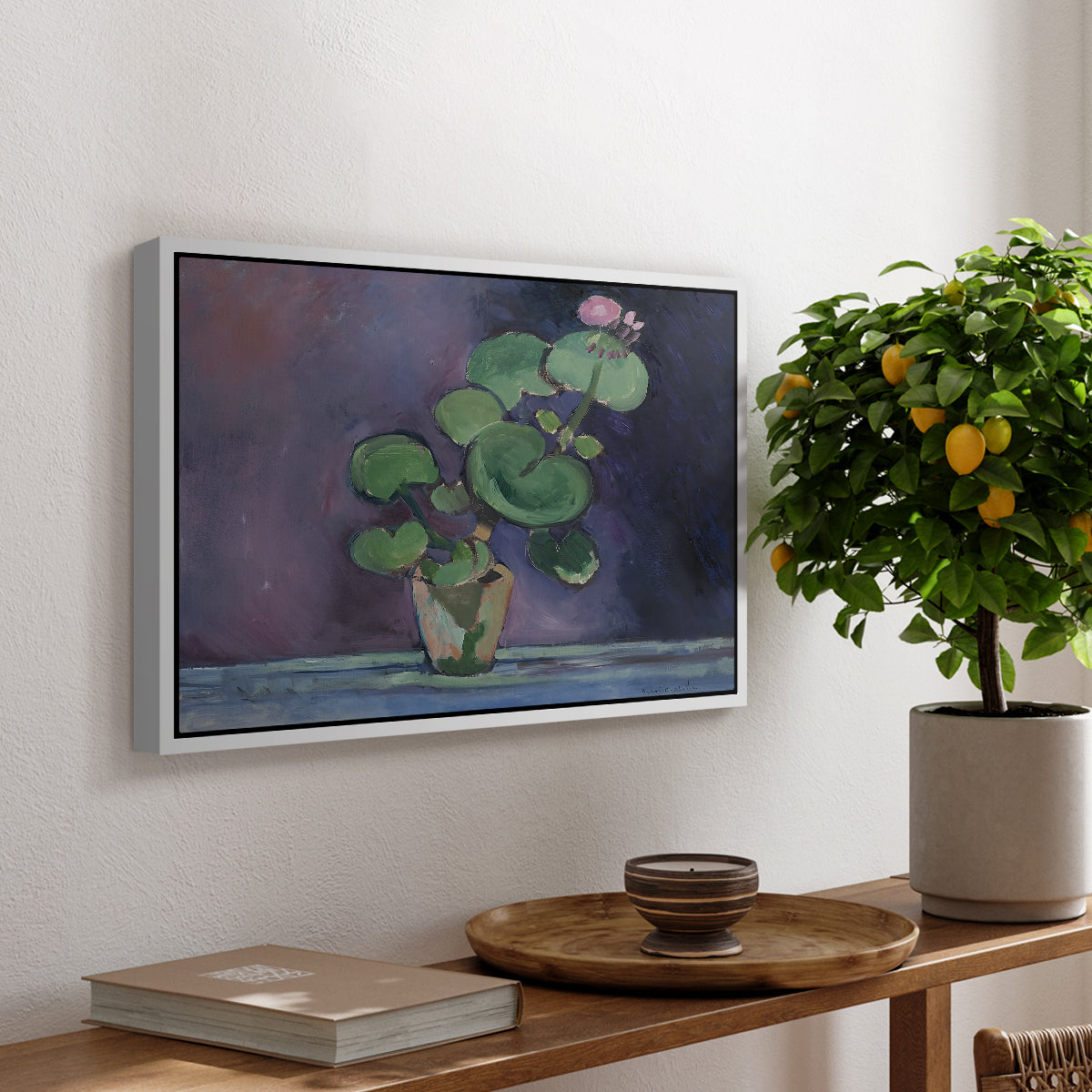 Geranium, 1909 - Floater Framed Canvas Print