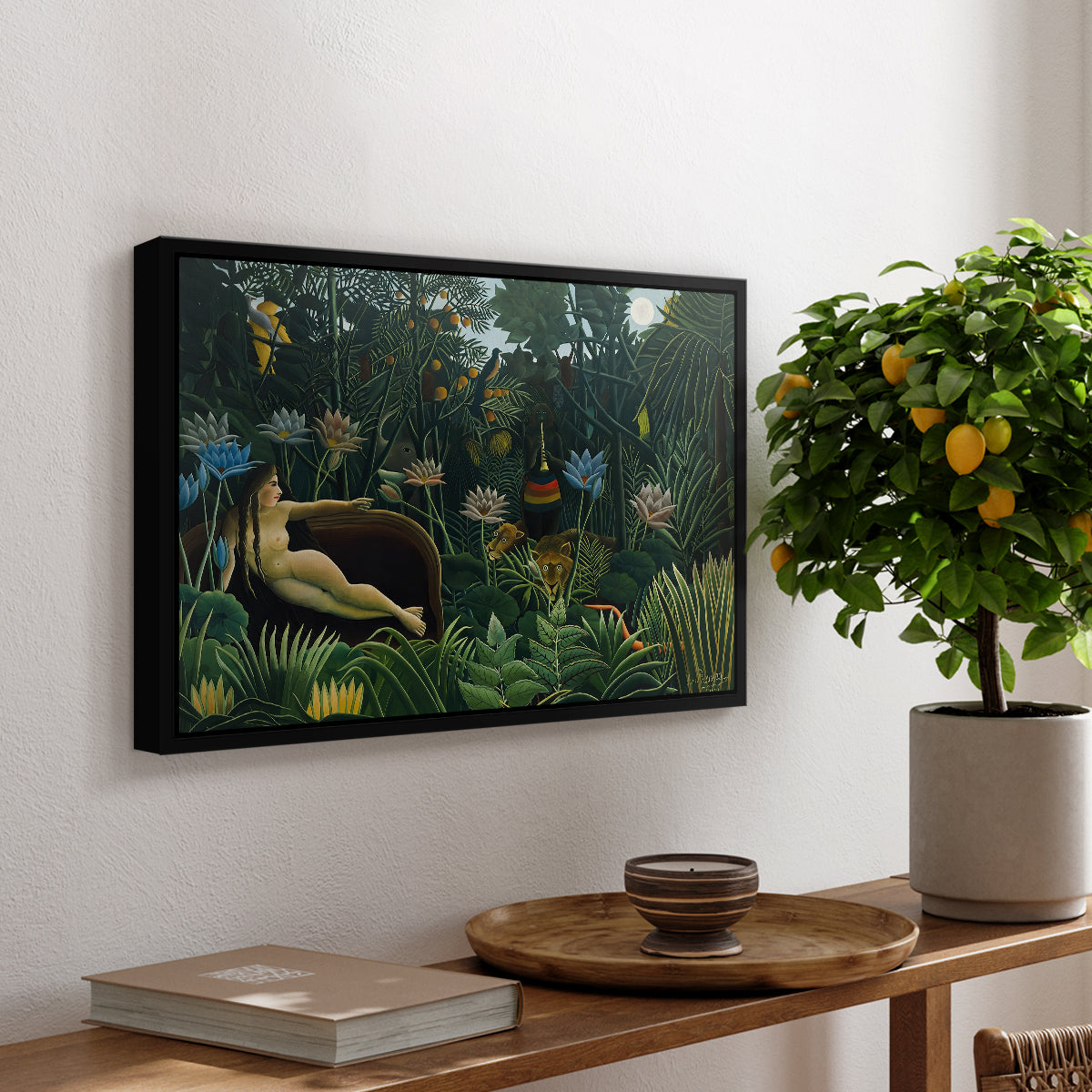 The Dream (Le Rêve), 1910 - Floater Framed Canvas Print