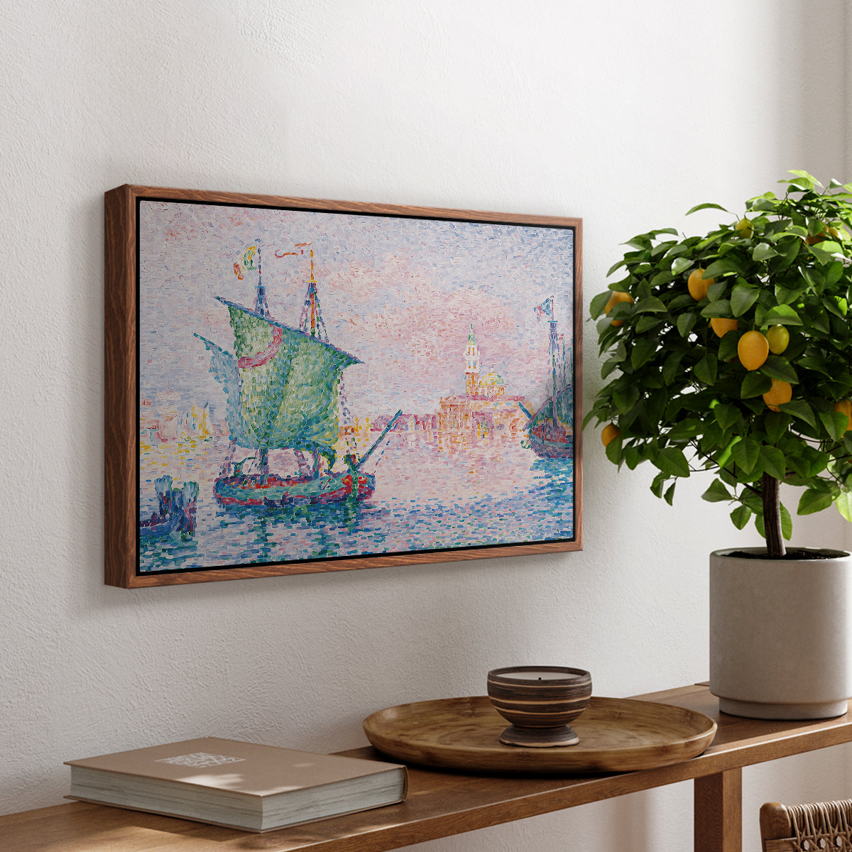 Venice, the Pink Cloud, 1909 - Floater Framed Canvas Print