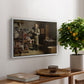 The Plate Printer, 1875 - Floater Framed Canvas Print