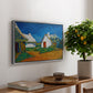 Three White Cottages at Saintes-Maries, 1888 - Floater Framed Canvas Print