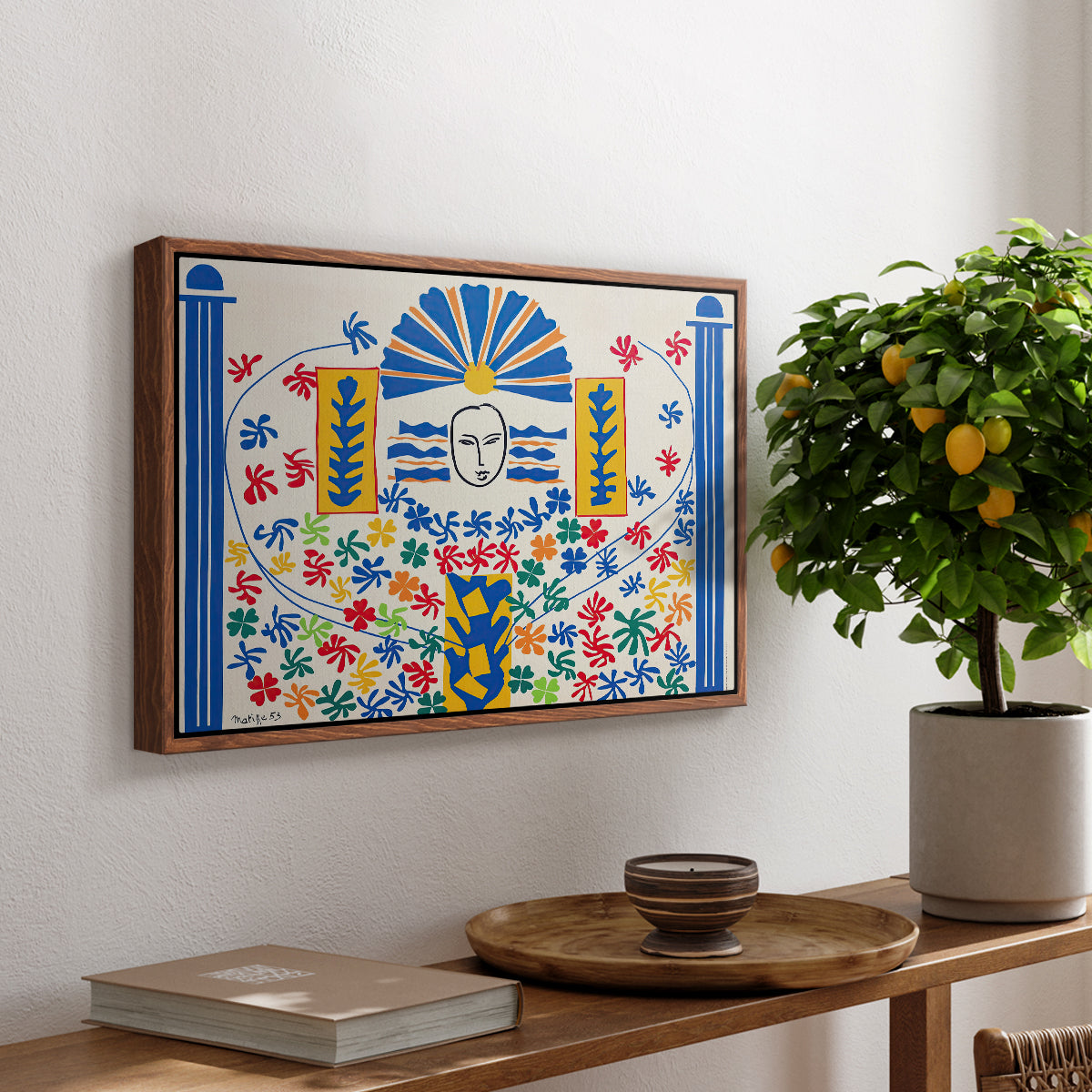 Apollo (Apollon), 1953 - Floater Framed Canvas Print