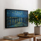 Starry Night Over the Rhône, 1888 - Floater Framed Canvas Print