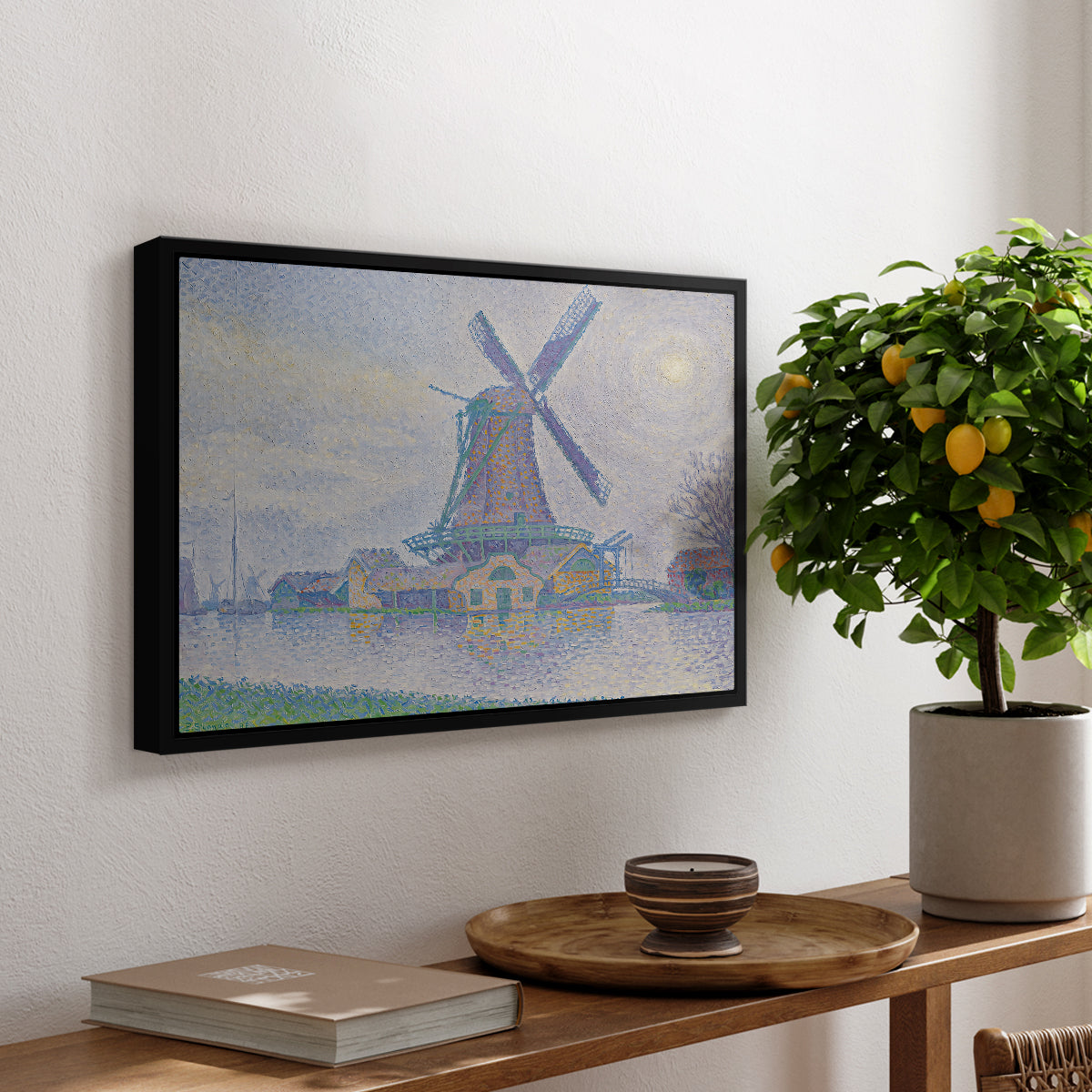 Mill of Edam (Moulin d'Edam), 1896 - Floater Framed Canvas Print