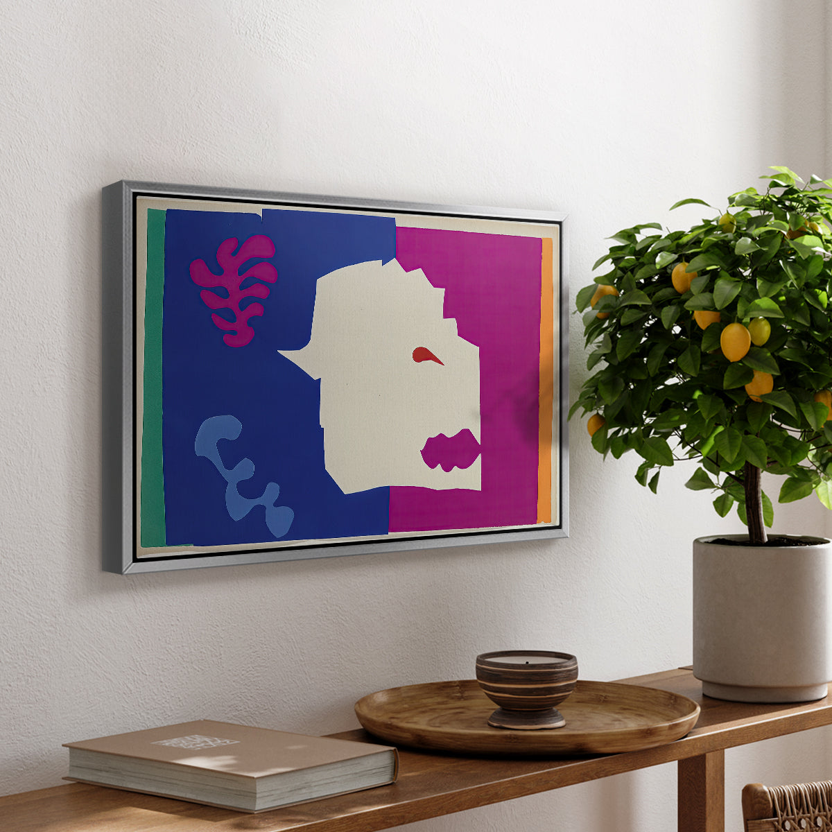 The Wolf (Le loup), from Jazz, 1947 - Floater Framed Canvas Print