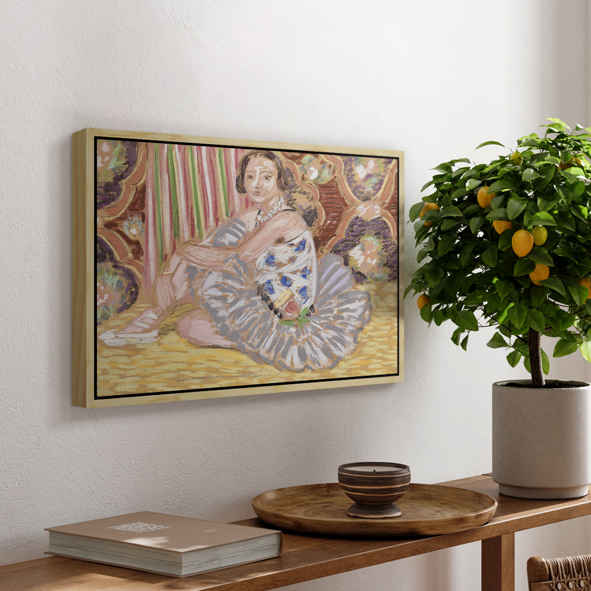 The Dancer (La danseuse), c. 1927 - Floater Framed Canvas Print