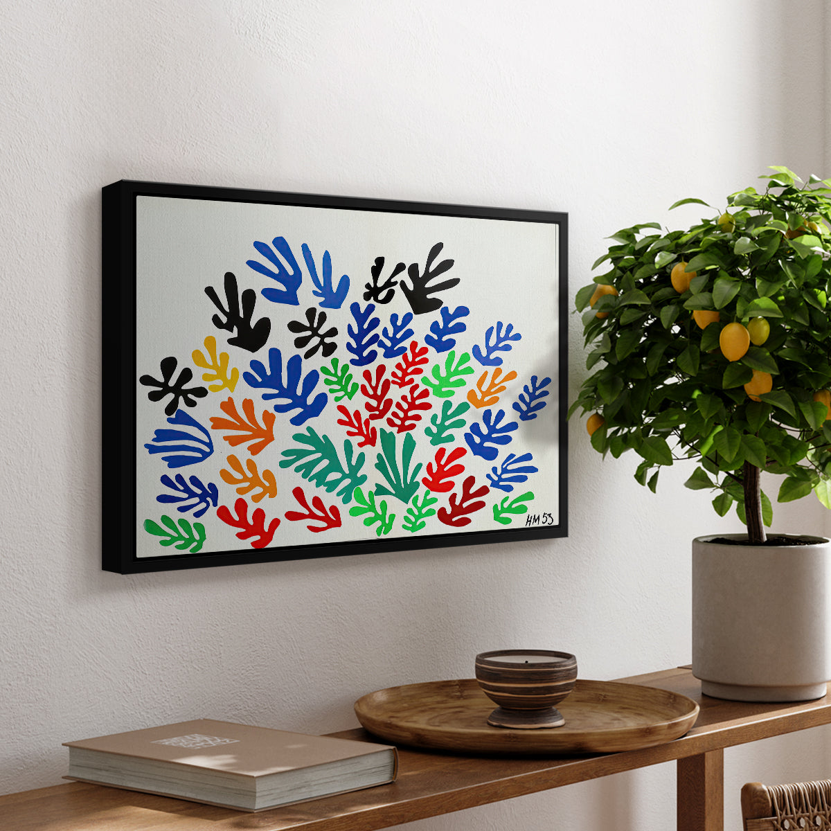 The Sheaf (La gerbe), 1953 - Floater Framed Canvas Print