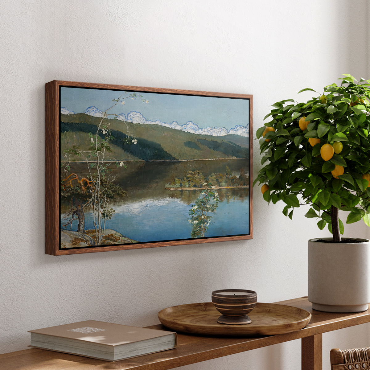 Thunderclouds on the Horizon, 1897 - Floater Framed Canvas Print