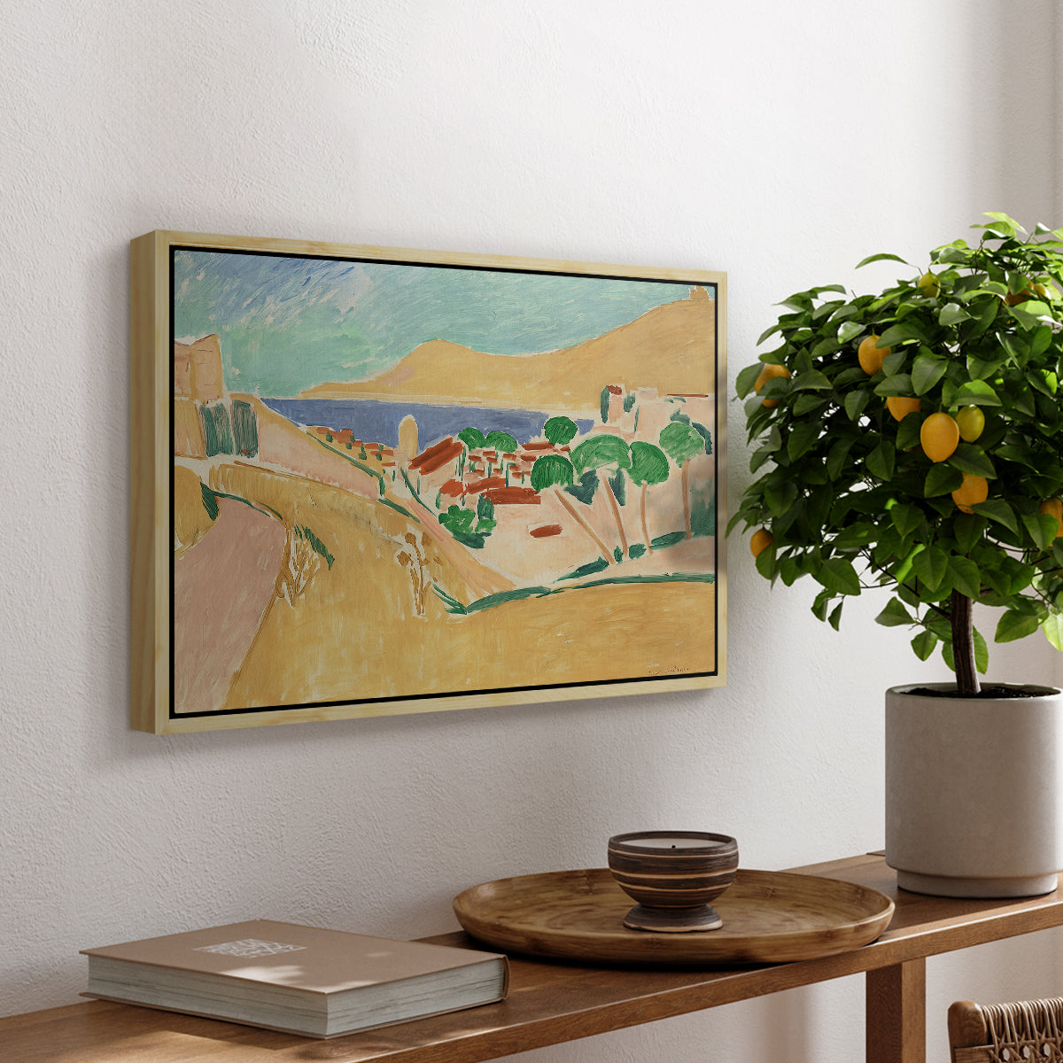 Collioure in August, c. 1911 - Floater Framed Canvas Print
