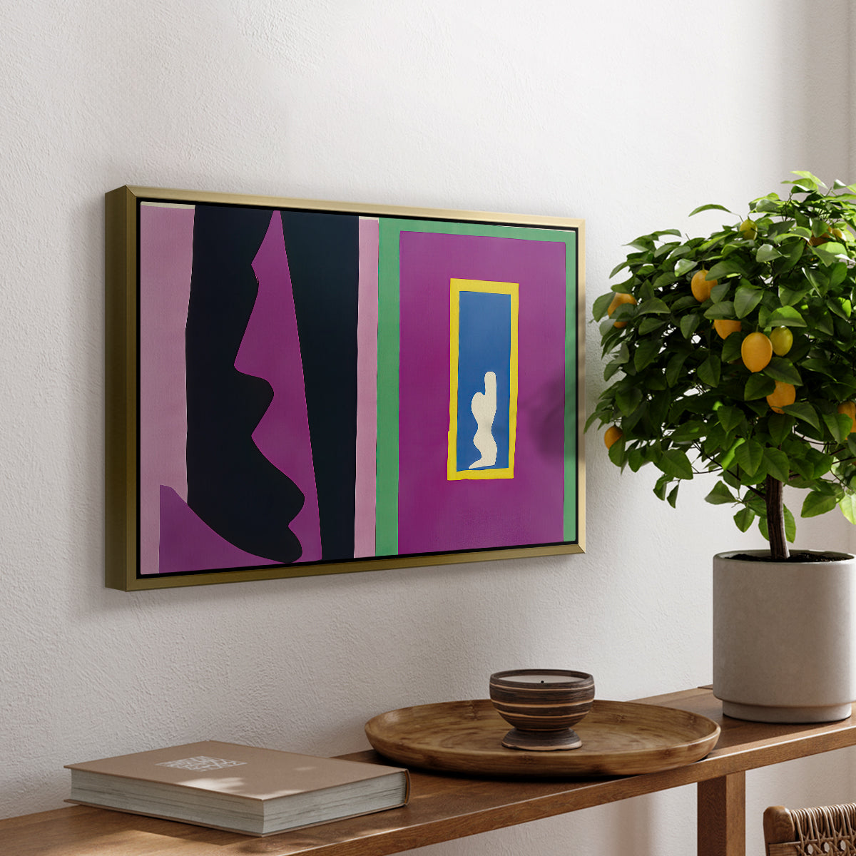 Destiny (Le destin), from Jazz, 1947 - Floater Framed Canvas Print