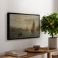 View from the Oslofjord, 1866 - Floater Framed Canvas Print