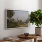 Village Landscape with Church, 1891 - Floater Framed Canvas Print