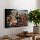 Mary and Child with Saints Stephen, Jerome and Maurice, c. 1510 - Floater Framed Canvas Print
