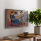 Domino Players, 1921 - Floater Framed Canvas Print