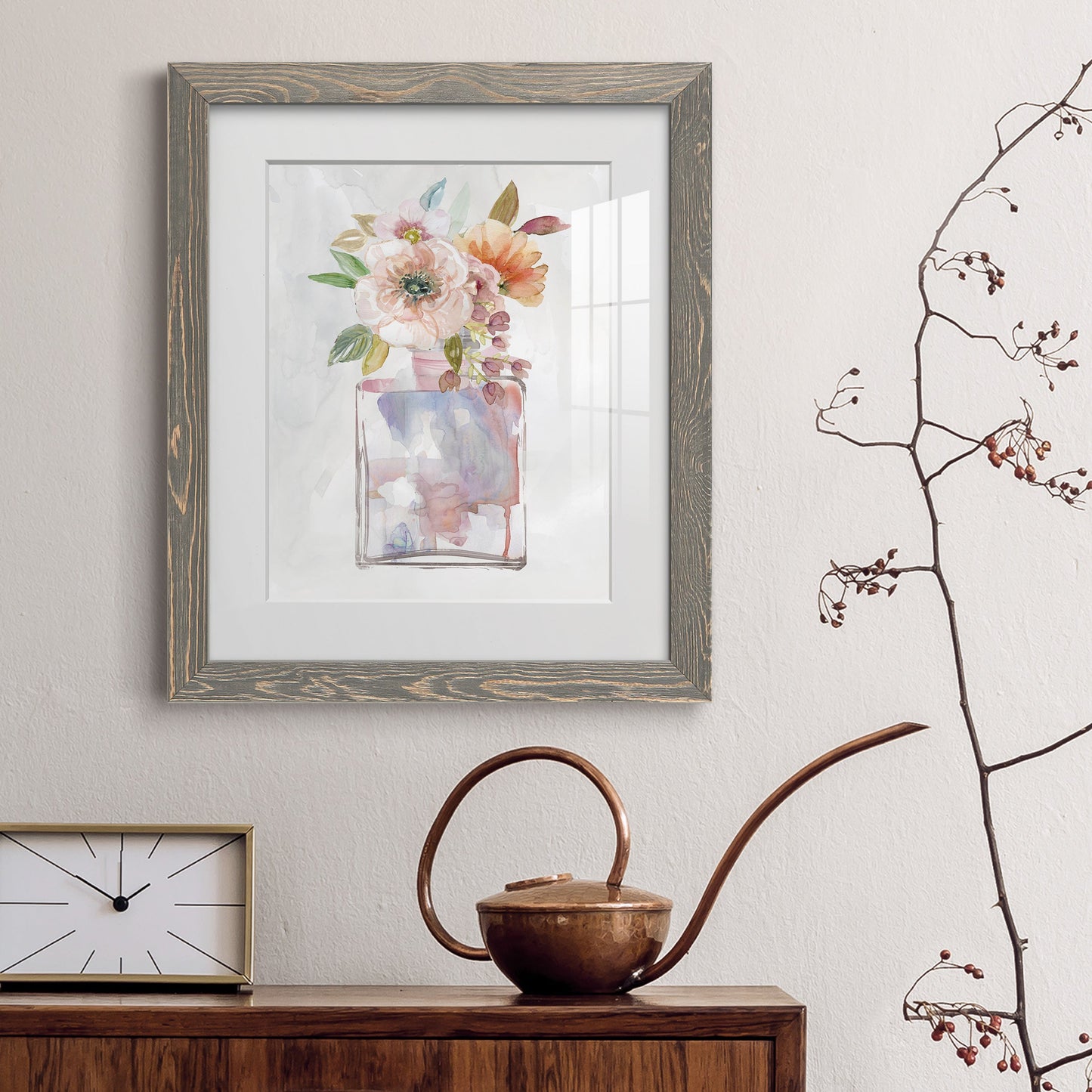 Mini Bouquet II - Premium Framed Print - Distressed Barnwood Frame - Ready to Hang