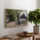Danish Village Street with Woman and Milkman, 1880 - Floater Framed Canvas Print