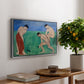 Game of Bowls, 1908 - Floater Framed Canvas Print