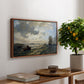 Fresh Breeze on the Norwegian Coast, 1876 - Floater Framed Canvas Print