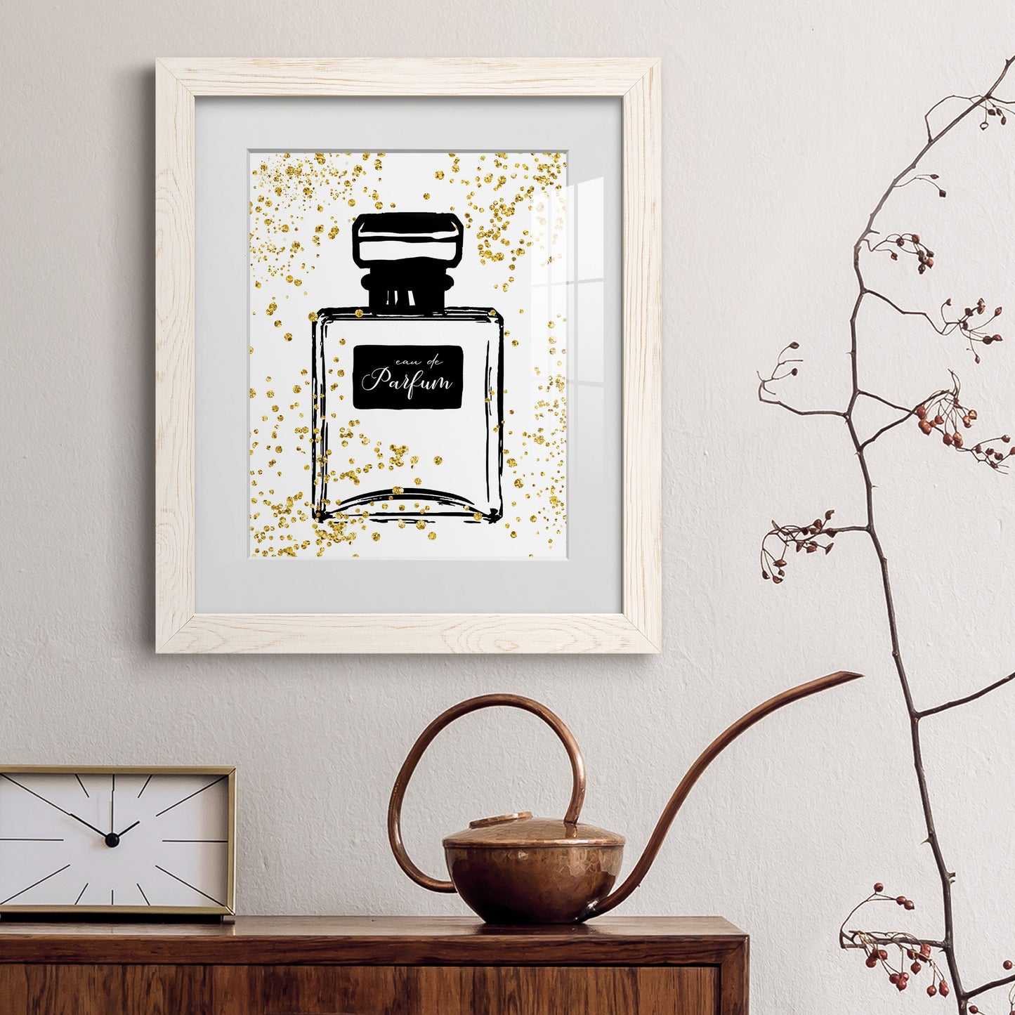 Glitter Perfume II - Premium Framed Print - Distressed Barnwood Frame - Ready to Hang