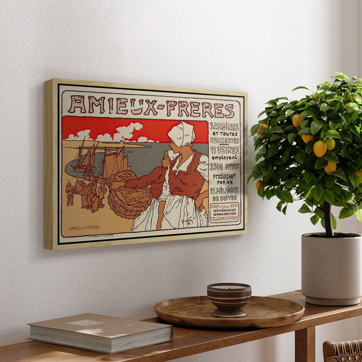Amieux-Frères (Advertising Poster), 1899 - Floater Framed Canvas Print