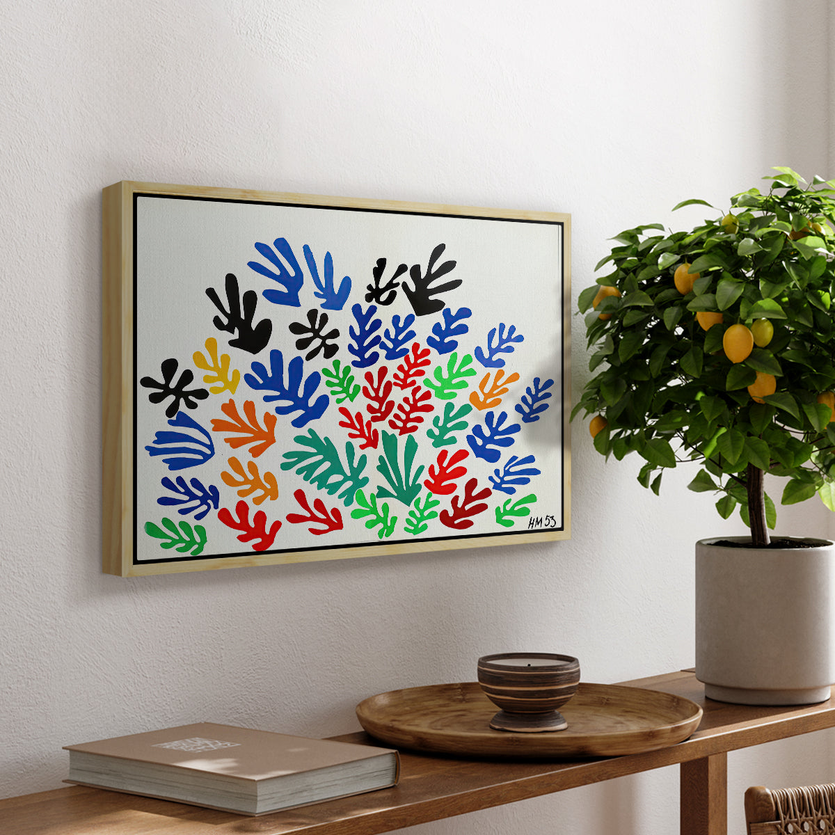 The Sheaf (La gerbe), 1953 - Floater Framed Canvas Print