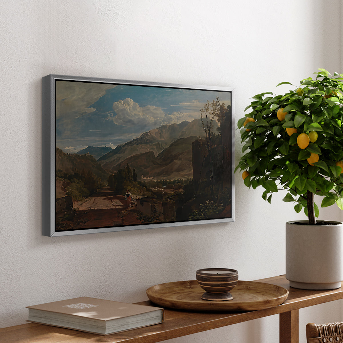 Bonneville, Savoy, 1803 - Floater Framed Canvas Print