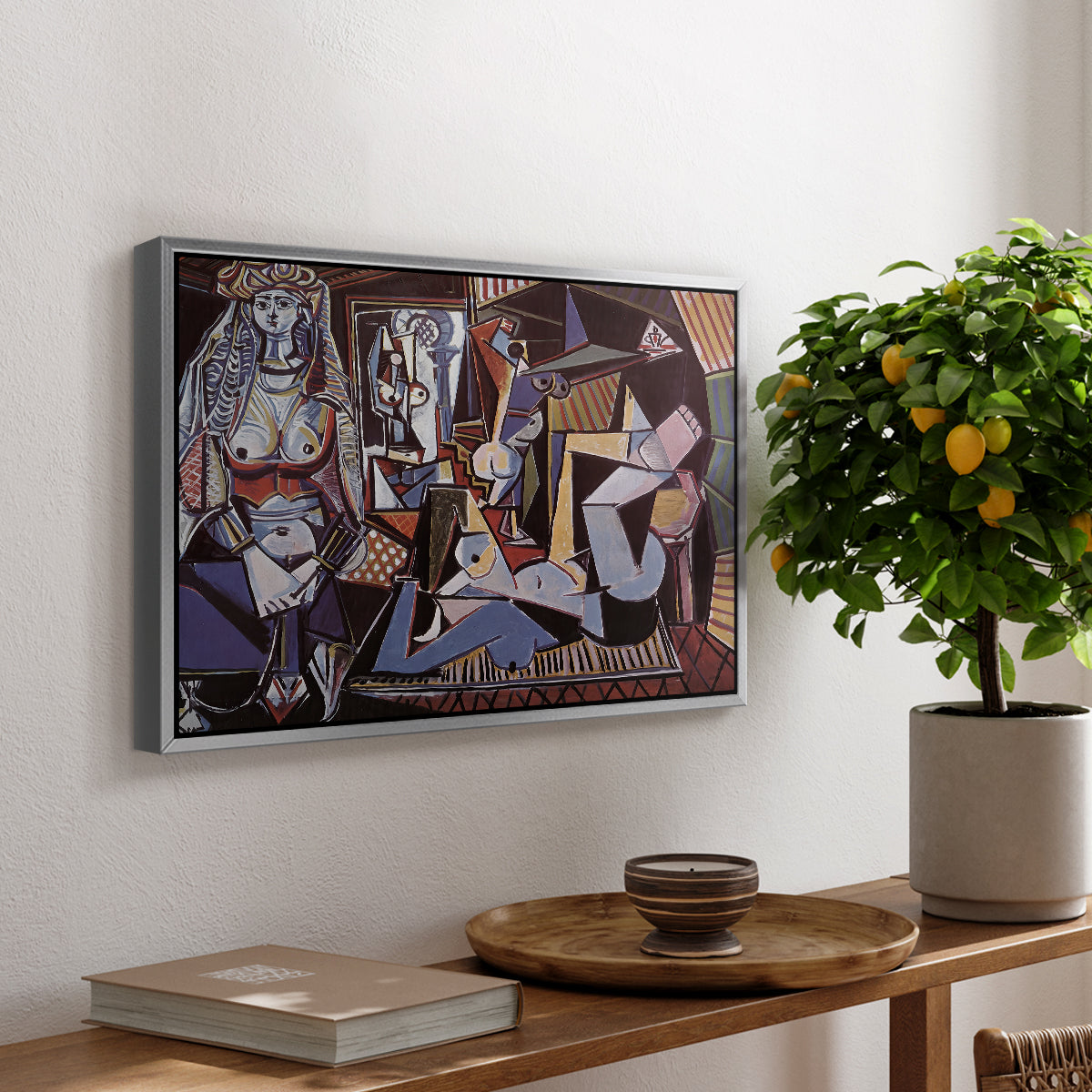 Women of Algiers (Version O), 1955 - Floater Framed Canvas Print