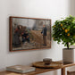 People by a Road, 1893 - Floater Framed Canvas Print