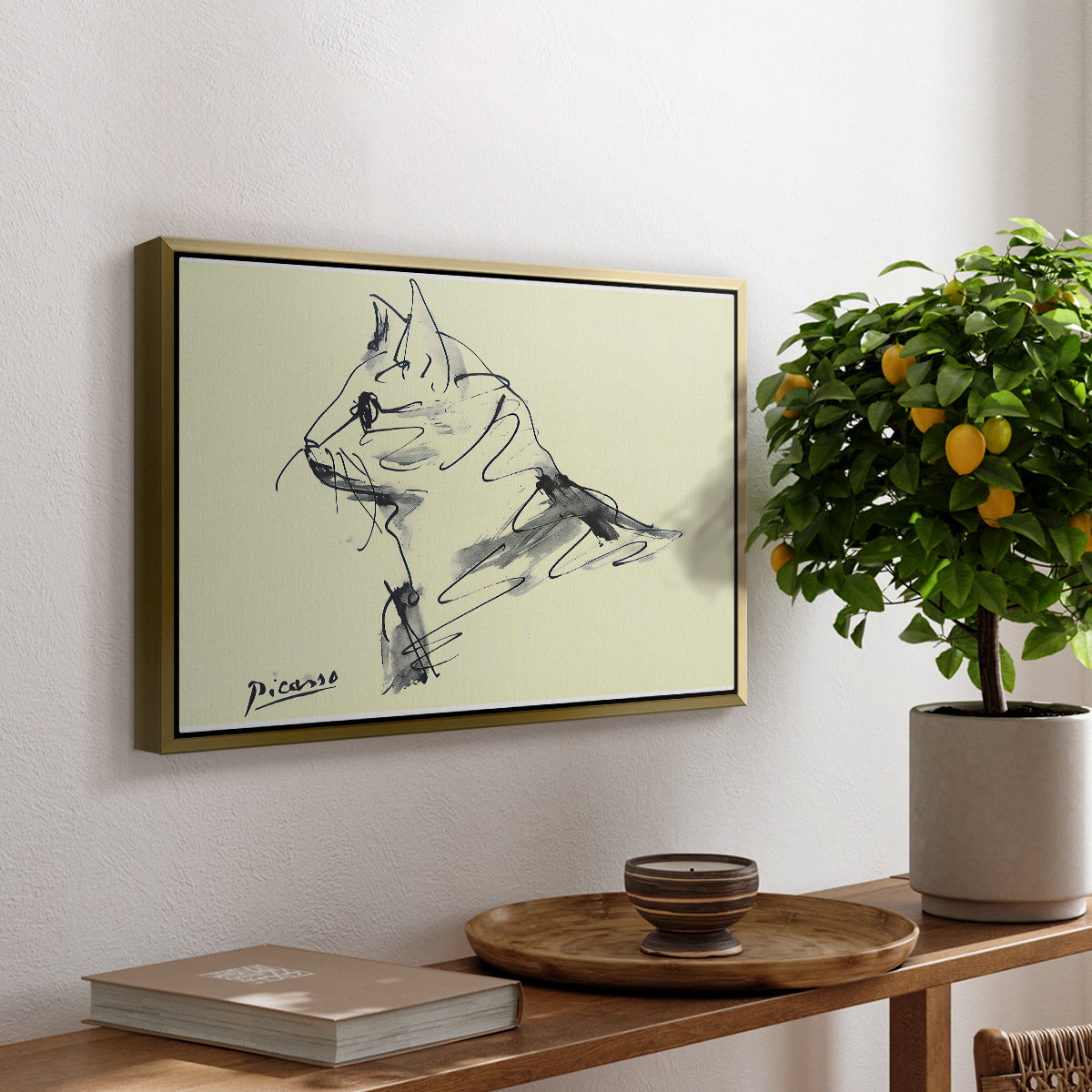 Cat (Le chat), c. 1961 - Floater Framed Canvas Print