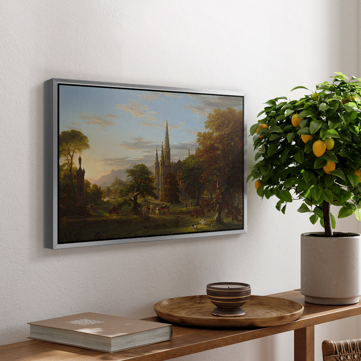 The Return, 1837 - Floater Framed Canvas Print