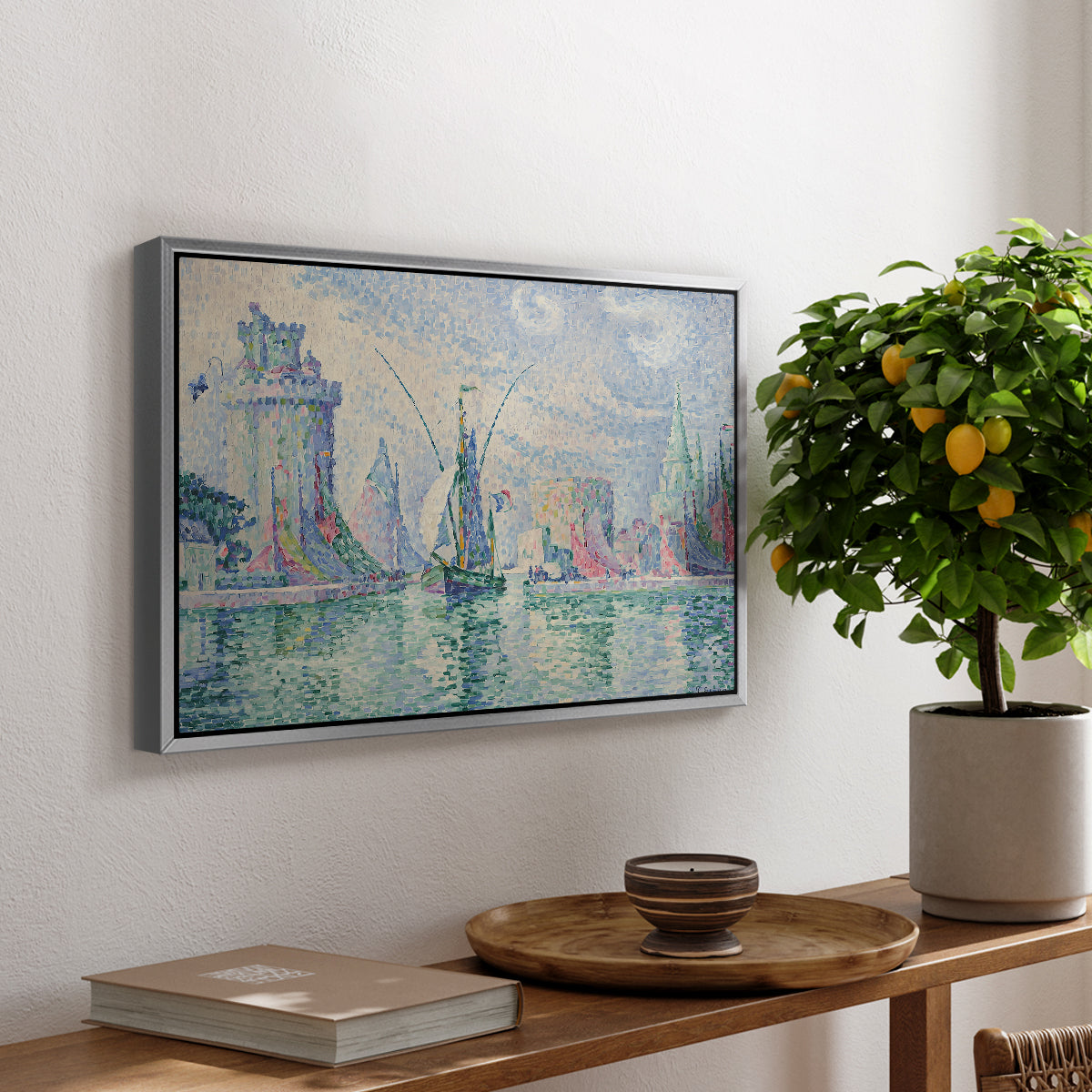 The Green Towers (Les tours vertes, la Rochelle), 1913 - Floater Framed Canvas Print