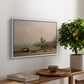 The Stranded Boat, 1863 - Floater Framed Canvas Print