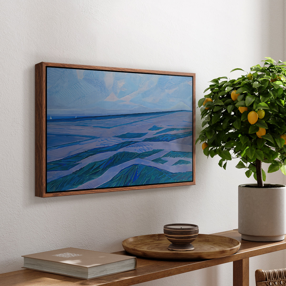 Dune Landscape, 1911 - Floater Framed Canvas Print