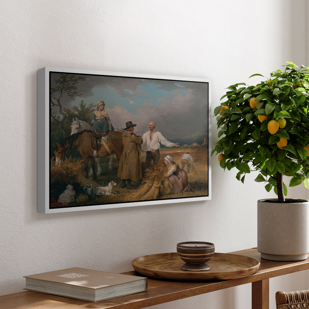 The Reapers, 1800 - Floater Framed Canvas Print
