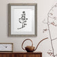 Inky Botanical III - Premium Framed Print - Distressed Barnwood Frame - Ready to Hang