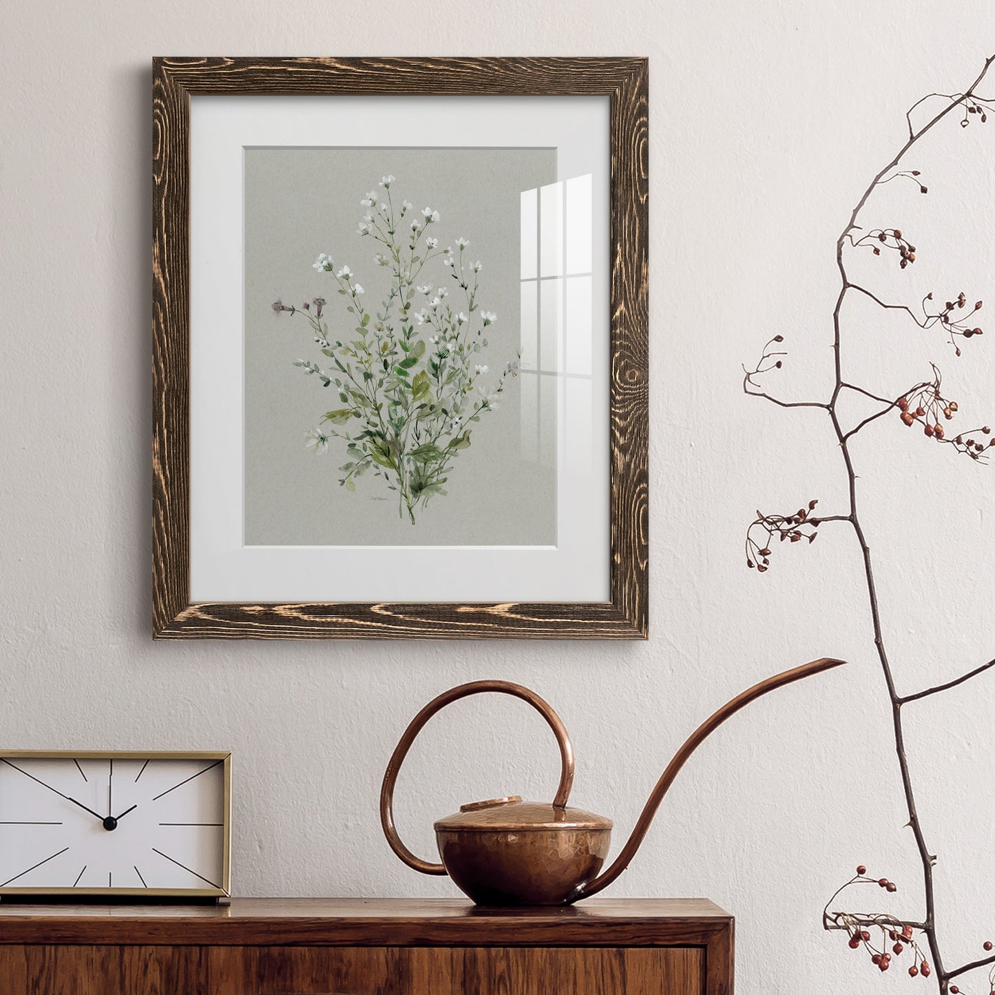 Bouquet of Grace I - Premium Framed Print - Distressed Barnwood Frame - Ready to Hang