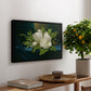 Giant Magnolias on a Blue Velvet Cloth, c. 1890 - Floater Framed Canvas Print
