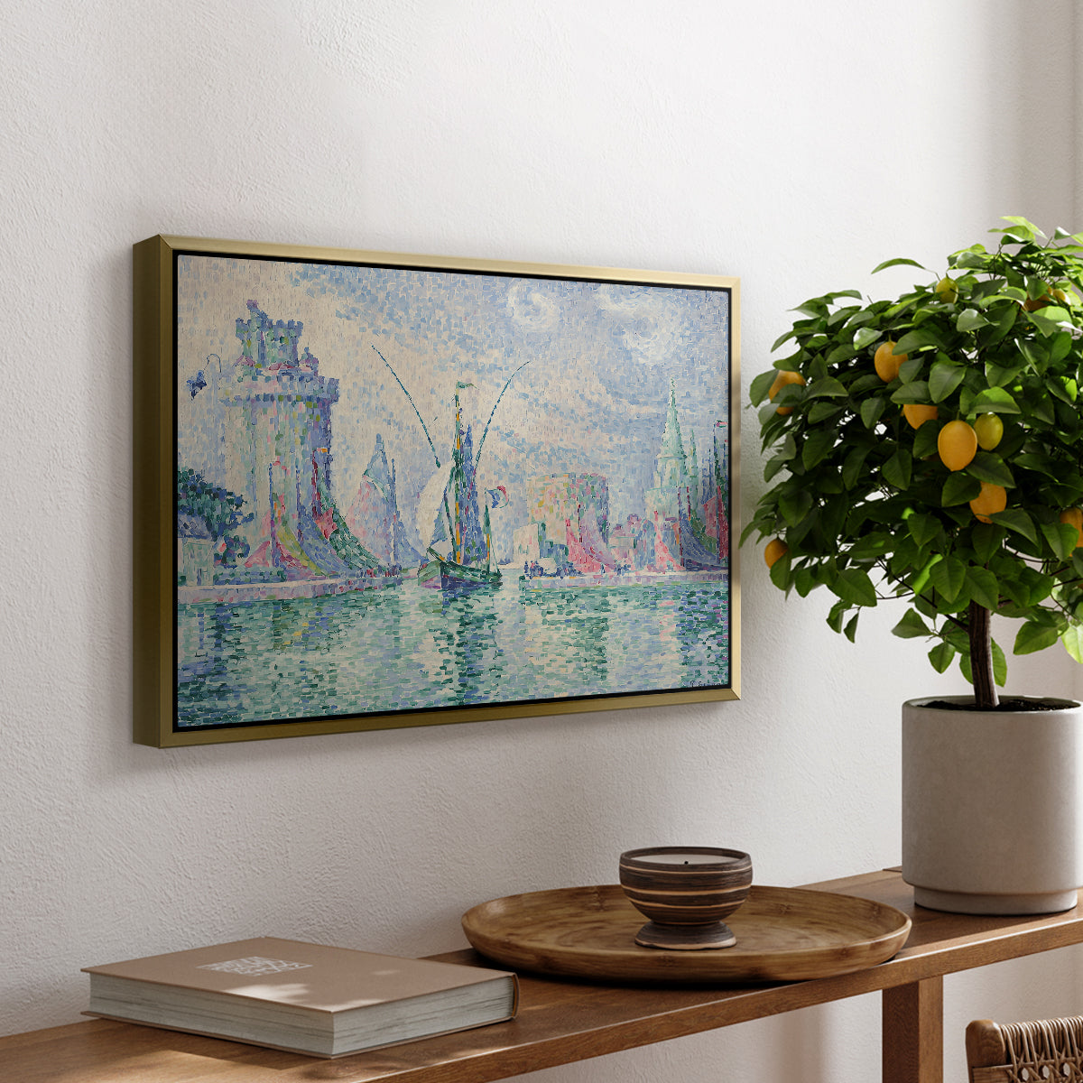 The Green Towers (Les tours vertes, la Rochelle), 1913 - Floater Framed Canvas Print