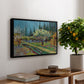 Orchard in Blossom, Bordered by Cypresses, 1888 - Floater Framed Canvas Print